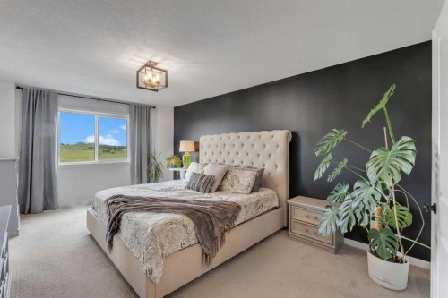 444 Lawthorn Way, Airdrie, AB - Indoor Photo Showing Bedroom