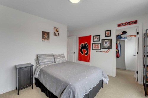 444 Lawthorn Way, Airdrie, AB - Indoor Photo Showing Bedroom