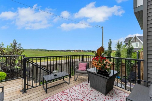 444 Lawthorn Way, Airdrie, AB - Outdoor With Deck Patio Veranda With View With Exterior