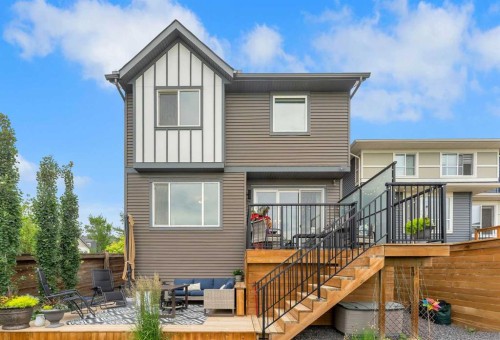 444 Lawthorn Way, Airdrie, AB - Outdoor With Deck Patio Veranda With Exterior