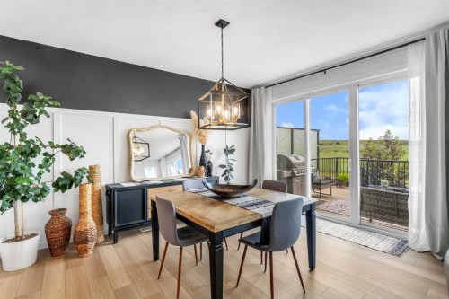 444 Lawthorn Way, Airdrie, AB - Indoor Photo Showing Dining Room