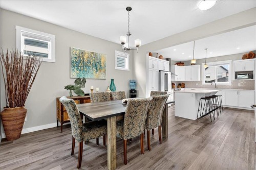 163 Copperleaf Way Se, Calgary, AB - Indoor Photo Showing Dining Room