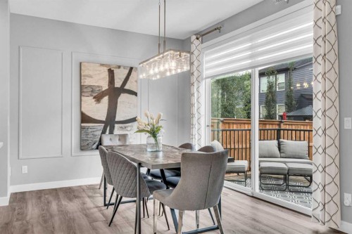 49 Creekside Avenue Sw, Calgary, AB - Indoor Photo Showing Dining Room