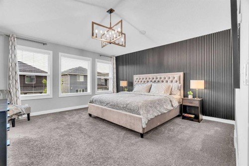 49 Creekside Avenue Sw, Calgary, AB - Indoor Photo Showing Bedroom