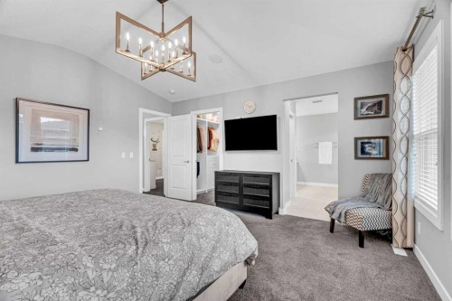 49 Creekside Avenue Sw, Calgary, AB - Indoor Photo Showing Bedroom