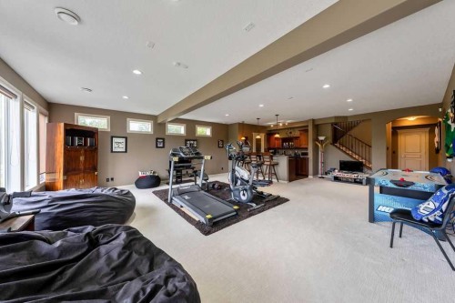 22 Tuscany Estates Crescent Nw, Calgary, AB - Indoor Photo Showing Gym Room