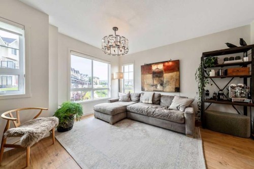 119 Sherwood Lane Nw, Calgary, AB - Indoor Photo Showing Living Room