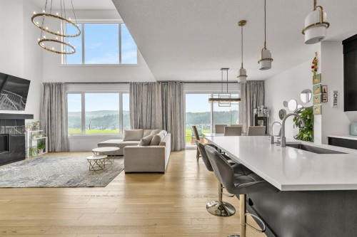 406 Rowley Way Nw, Calgary, AB - Indoor With Fireplace