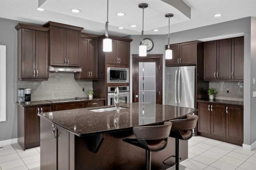 139 Nolanshire Point Nw, Calgary, AB - Indoor Photo Showing Kitchen With Stainless Steel Kitchen With Upgraded Kitchen