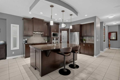 139 Nolanshire Point Nw, Calgary, AB - Indoor Photo Showing Kitchen With Stainless Steel Kitchen With Upgraded Kitchen