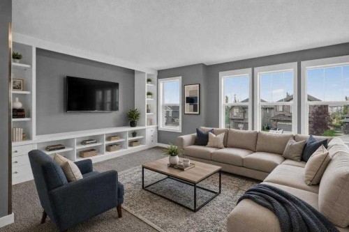 139 Nolanshire Point Nw, Calgary, AB - Indoor Photo Showing Living Room