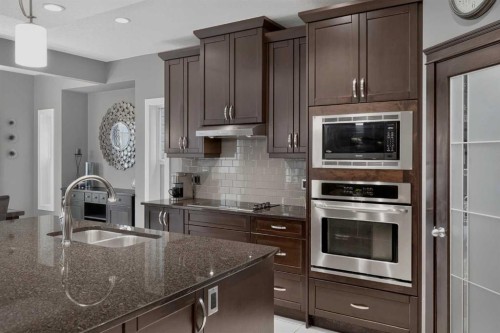 139 Nolanshire Point Nw, Calgary, AB - Indoor Photo Showing Kitchen With Stainless Steel Kitchen With Double Sink With Upgraded Kitchen