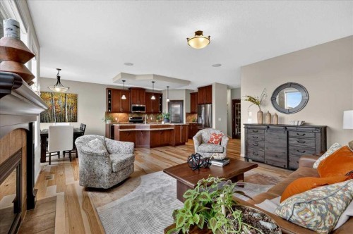 174 Cranridge Terrace Se, Calgary, AB - Indoor Photo Showing Living Room With Fireplace