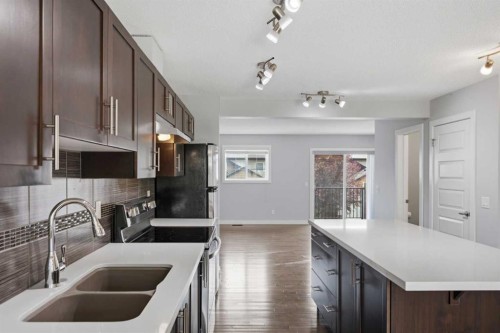 29 Pantego Lane Nw, Calgary, AB - Indoor Photo Showing Kitchen With Double Sink