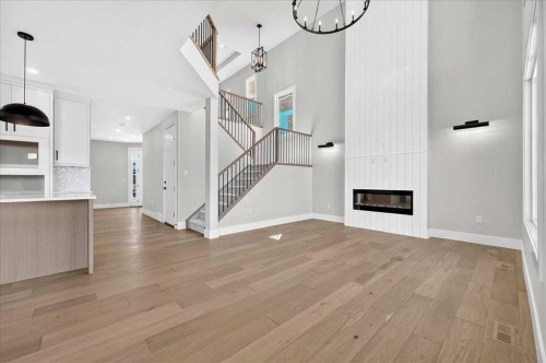 560 Livingston Way Ne, Calgary, AB - Indoor With Fireplace