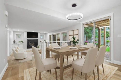 1131 Edgemont Road Nw, Calgary, AB - Indoor Photo Showing Dining Room