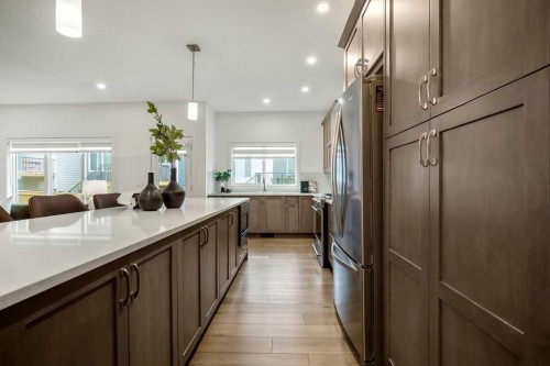 882 Bluerock Way Sw, Calgary, AB - Indoor Photo Showing Kitchen