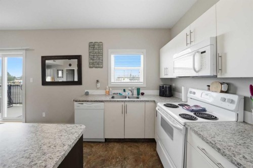 3430 49 Avenue, Red Deer, AB - Indoor Photo Showing Kitchen With Double Sink