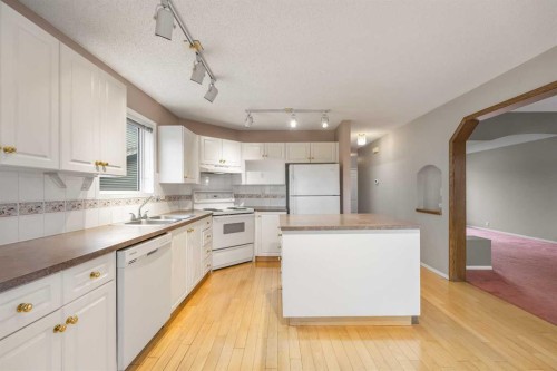 256 Harvest Glen Place Ne, Calgary, AB - Indoor Photo Showing Kitchen With Double Sink