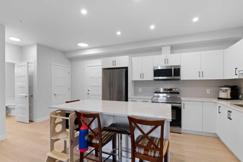 1112-81 Arbour Lake View Nw, Calgary, AB - Indoor Photo Showing Kitchen With Stainless Steel Kitchen