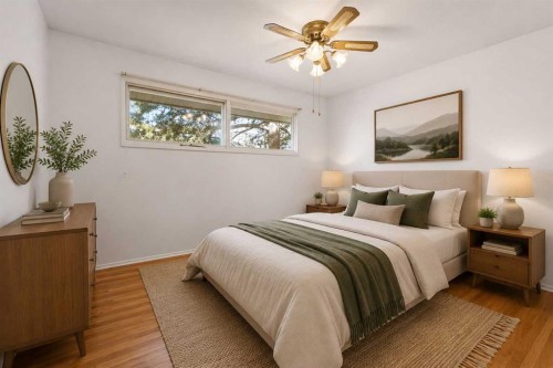 120 Glenpatrick Drive Sw, Calgary, AB - Indoor Photo Showing Bedroom