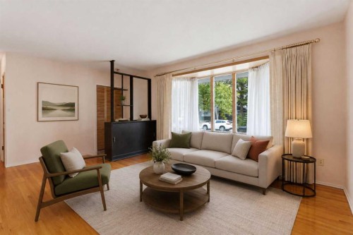 120 Glenpatrick Drive Sw, Calgary, AB - Indoor Photo Showing Living Room