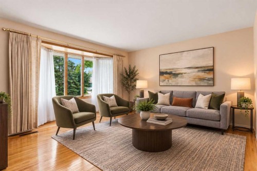 120 Glenpatrick Drive Sw, Calgary, AB - Indoor Photo Showing Living Room