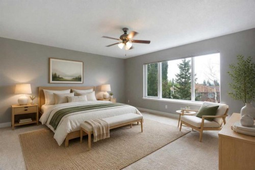 3414 Douglasdale Boulevard Se, Calgary, AB - Indoor Photo Showing Bedroom
