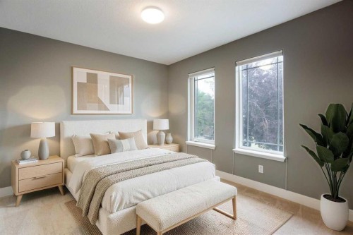 3414 Douglasdale Boulevard Se, Calgary, AB - Indoor Photo Showing Bedroom