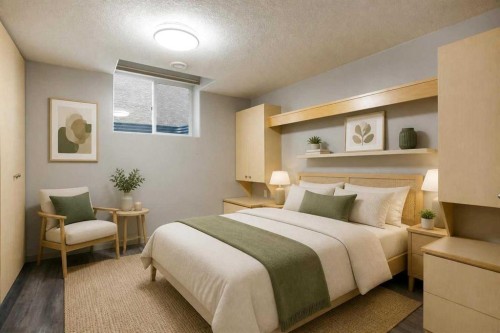 3414 Douglasdale Boulevard Se, Calgary, AB - Indoor Photo Showing Bedroom