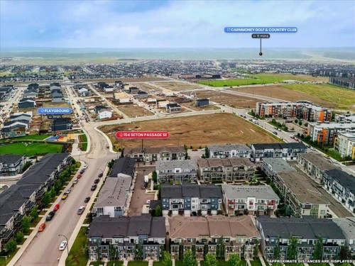 154 Seton Passage Se, Calgary, AB - Outdoor With View