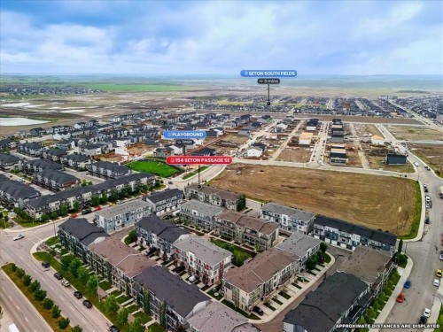 154 Seton Passage Se, Calgary, AB - Outdoor With View