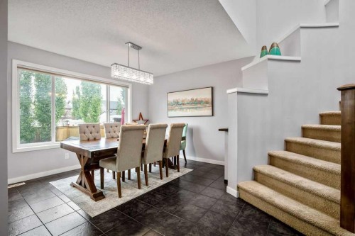 81 New Brighton Heights Se, Calgary, AB - Indoor Photo Showing Dining Room