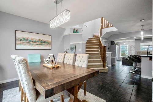 81 New Brighton Heights Se, Calgary, AB - Indoor Photo Showing Dining Room