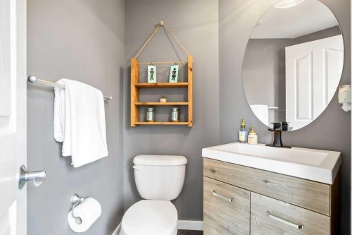81 New Brighton Heights Se, Calgary, AB - Indoor Photo Showing Bathroom