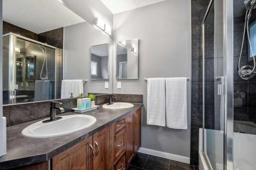 81 New Brighton Heights Se, Calgary, AB - Indoor Photo Showing Bathroom
