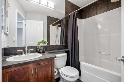 81 New Brighton Heights Se, Calgary, AB - Indoor Photo Showing Bathroom