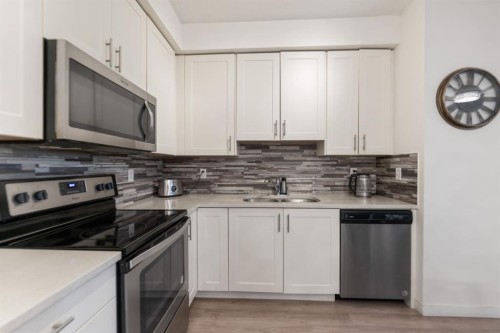 3108-99 Copperstone Park Se, Calgary, AB - Indoor Photo Showing Kitchen With Stainless Steel Kitchen With Double Sink