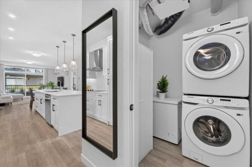 4101-200 Seton Circle Se, Calgary, AB - Indoor Photo Showing Laundry Room