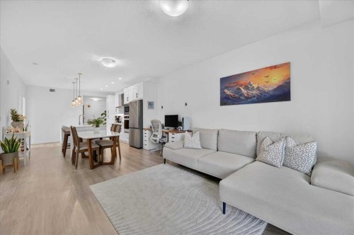4101-200 Seton Circle Se, Calgary, AB - Indoor Photo Showing Living Room
