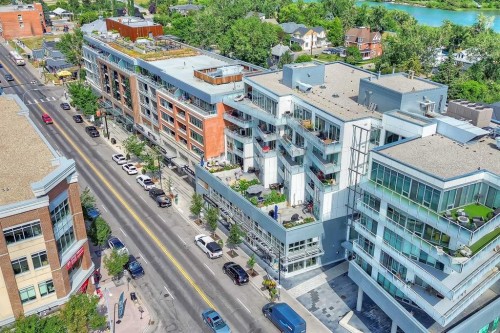 307-1020 9 Avenue Se, Calgary, AB - Outdoor With Balcony With View