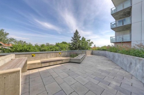 307-1020 9 Avenue Se, Calgary, AB - Outdoor With Balcony With Exterior