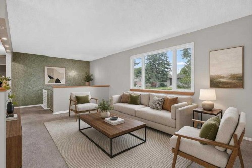 152 Maddock Way Ne, Calgary, AB - Indoor Photo Showing Living Room