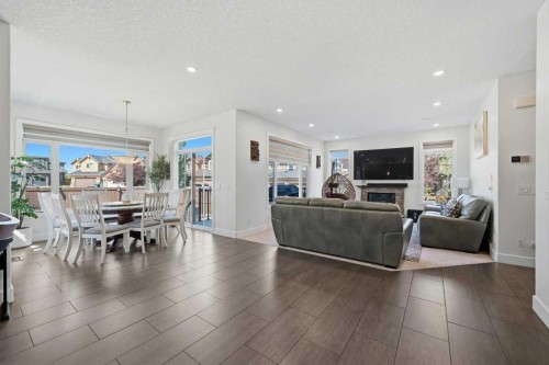 160 Panatella Crescent Nw, Calgary, AB - Indoor Photo Showing Living Room