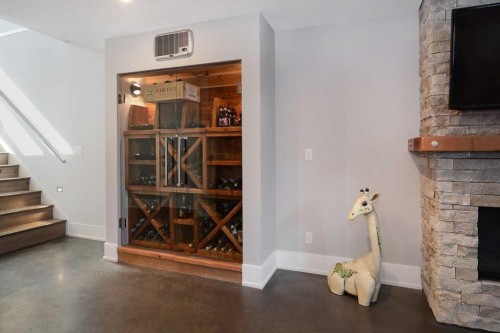 826 Durham Avenue Sw, Calgary, AB - Indoor With Fireplace