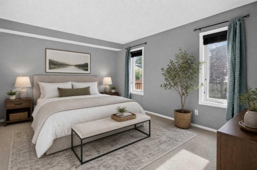 940 Coventry Drive Ne, Calgary, AB - Indoor Photo Showing Bedroom