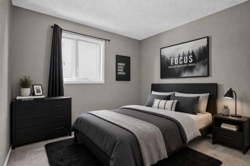 940 Coventry Drive Ne, Calgary, AB - Indoor Photo Showing Bedroom