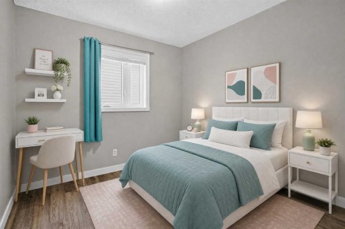 940 Coventry Drive Ne, Calgary, AB - Indoor Photo Showing Bedroom