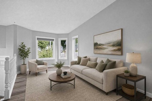 940 Coventry Drive Ne, Calgary, AB - Indoor Photo Showing Living Room