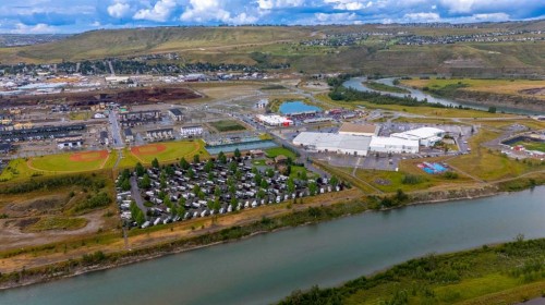 503 Rivercrest View, Cochrane, AB - Outdoor With Body Of Water With View